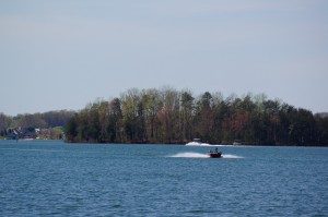 A Big Billy Bob Bass Boat - in it's natural setting